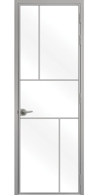 Стъклена врата Lusso L-10, Сив мат