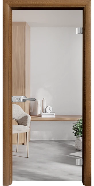 Стъклена врата Standart Basic 10, Златен дъб